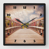 Ponte russa de madeira no país