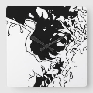 Relógio Quadrado Porta da Flor