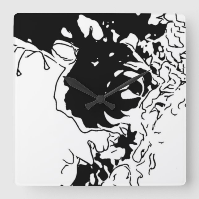 Relógio Quadrado Porta da Flor (Frente)