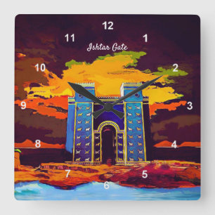 Relógio Quadrado Porta Ishtar