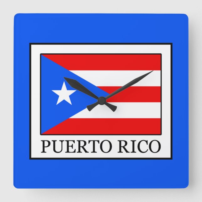 Relógio Quadrado Porto Rico (Frente)
