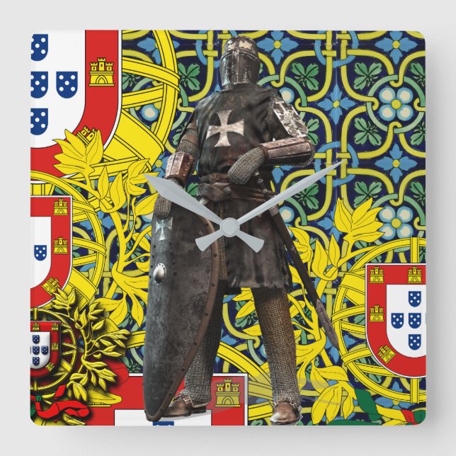 Relógio Quadrado Portugal (Frente)