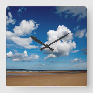 Relógio Quadrado Poster de Holkham Beach Norfolk England