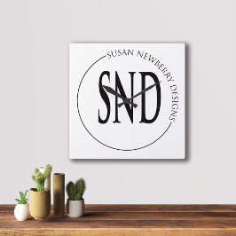 Relógio Quadrado Presente e Decoração Corporativa Minimalista para 