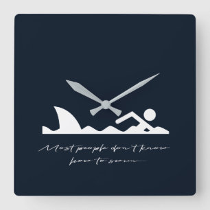 Relógio Quadrado Presente engraçado do amante do sarcasmo do