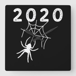 Relógio Quadrado Presente no Spider Halloween 2020, aranha gigante 