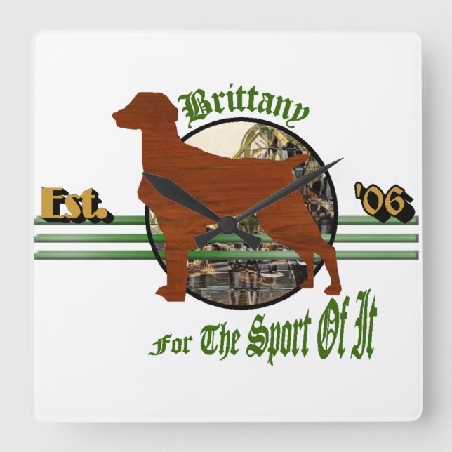 Relógio Quadrado Presentes britânicos americanos (Frente)