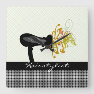 Relógio Quadrado Presentes de Hairstylist Atrativos de Salão de Pa