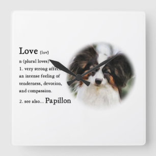 Relógio Quadrado Presentes do amor de Papillon