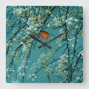 Relógio Quadrado Primavera
