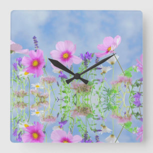 Relógio Quadrado Primavera Sky