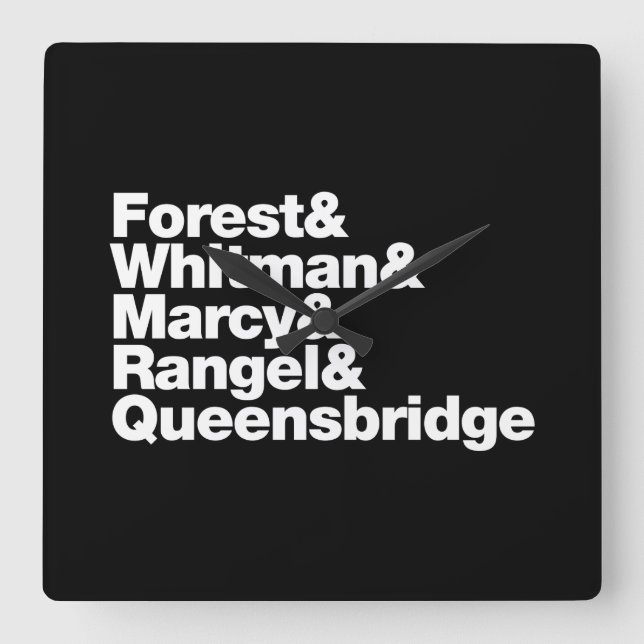 Relógio Quadrado Projetos (Frente)