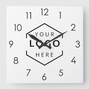 Relógio Quadrado Promocional de logotipo de empresa personalizado