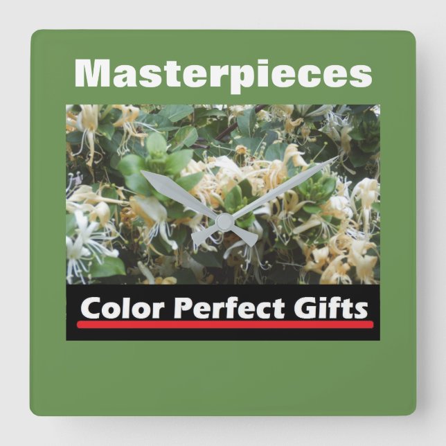 Relógio Quadrado Promocional Honeysuckle (Frente)