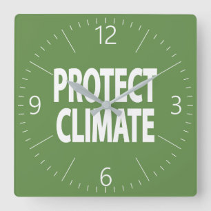 Relógio Quadrado Proteger o clima
