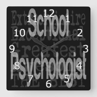 Relógio Quadrado Psicólogo Escolar Extraordinário