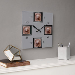 Relógio Quadrado Pulso de disparo - aldrava de porta principal do