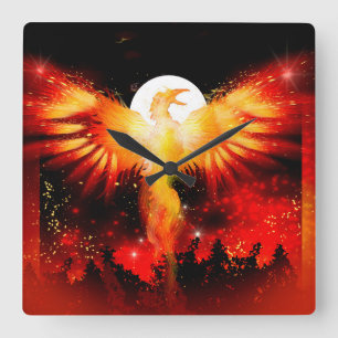 Relógio Quadrado Pulso de disparo da ascensão de Phoenix