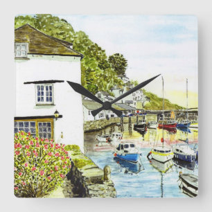 Relógio Quadrado "Pulso de disparo da casa velha do relógio"