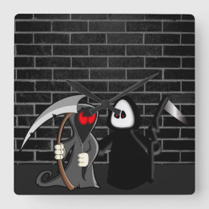 Relógio Quadrado Pulso de disparo da morte do Ceifador