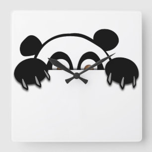 Relógio Quadrado Pulso de disparo da panda
