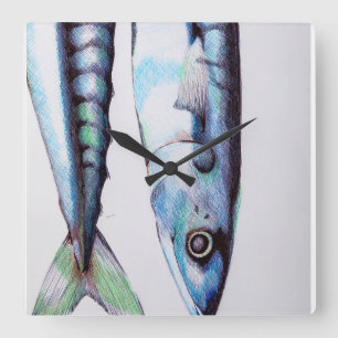 Relógio Quadrado Pulso de disparo da sardinha