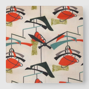 Relógio Quadrado Pulso de disparo de parede atômico moderno do