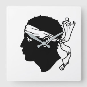 Relógio Quadrado Pulso de disparo de parede com a bandeira de