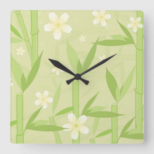 Relógio Quadrado Pulso de disparo de parede do estilo japonês