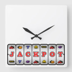 Relógio Quadrado Pulso de disparo de parede do slot machine do