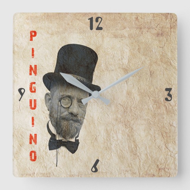 Relógio Quadrado Pulso de disparo de parede legal do estilo do (Frente)