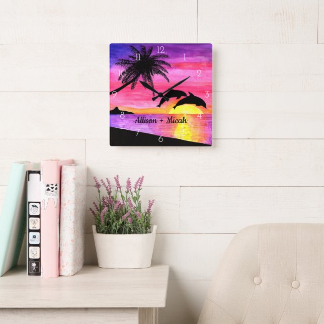 Relógio Quadrado Pulso de disparo de parede personalizado dos (Sala de leitura)