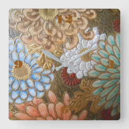 Relógio Quadrado Pulso de disparo de parede quadrado de Cloisonne