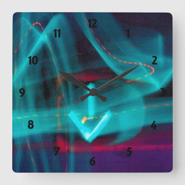 Relógio Quadrado Pulso de disparo do costume da seta do tráfego (Frente)