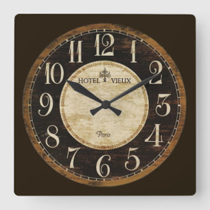 Relógio Quadrado Pulso de disparo do hotel de Paris