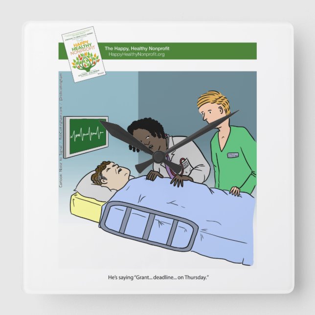 Relógio Quadrado Pulso de disparo dos desenhos animados da escrita (Frente)