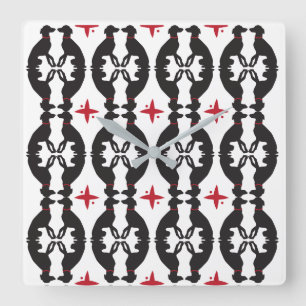 Relógio Quadrado Pulso de disparo elegante do teste padrão do galg