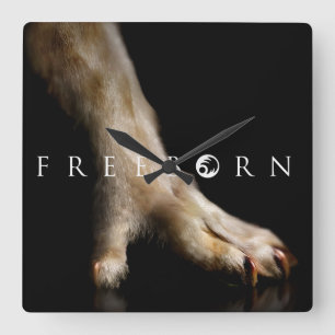 Relógio Quadrado Pulso de disparo Freeborn da pata!