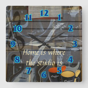 Relógio Quadrado Pulso de disparo Home do estúdio