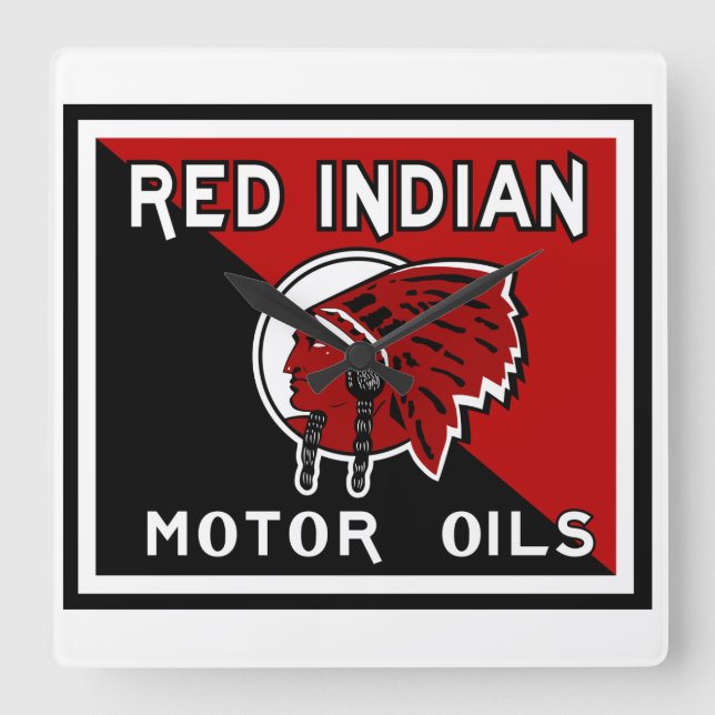 Relógio Quadrado Pulso de disparo indiano vermelho do sinal do (Frente)