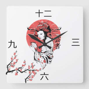 Relógio Quadrado Pulso de disparo japonês