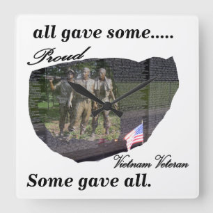 Relógio Quadrado Pulso de disparo orgulhoso do veterano de Vietnam