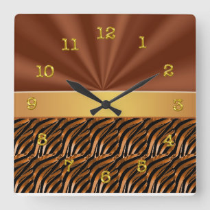 Relógio Quadrado Pulsos de disparo de parede elegantes & originais