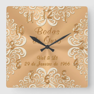 Relógio Quadrado Pulsos de disparo do aniversário das encomendas