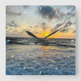 Relógio Quadrado Quadrado de presentes simples e simples de fotos p