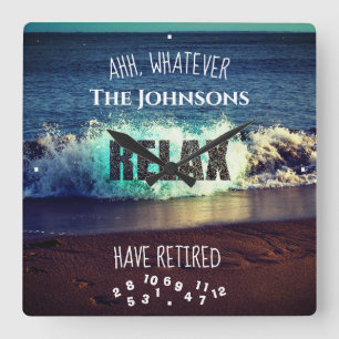 Relógio Quadrado Qualquer Que Seja O Nome Que Qualquer Um Tenha Apo