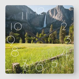 Relógio Quadrado Quedas do Yosemite Superior