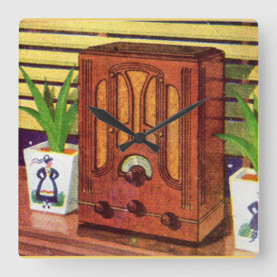 Relógio Quadrado Rádio catedral de 1937
