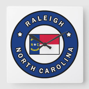Relógio Quadrado Raleigh Carolina do Norte