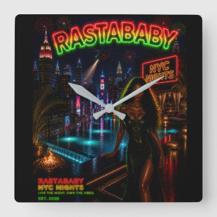 Relógio Quadrado Rastababy